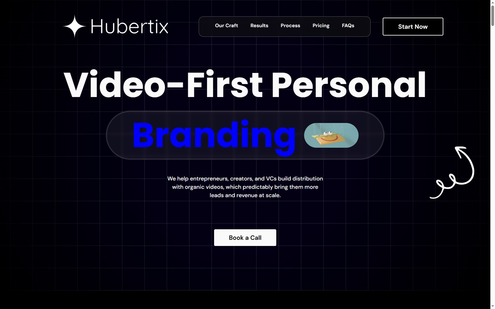 Hubertix — video-first personal branding website, built by TrueCodeAI